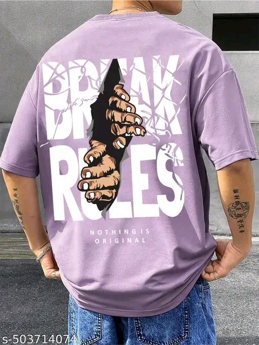 Oversized streetwear Break Rules t-shirt