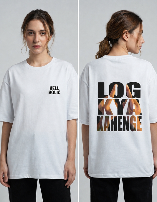 Unisex Oversized Log kya Kahenge T-Shirt