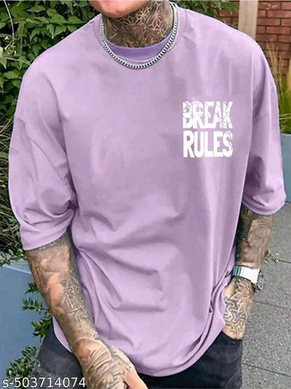Oversized streetwear Break Rules t-shirt